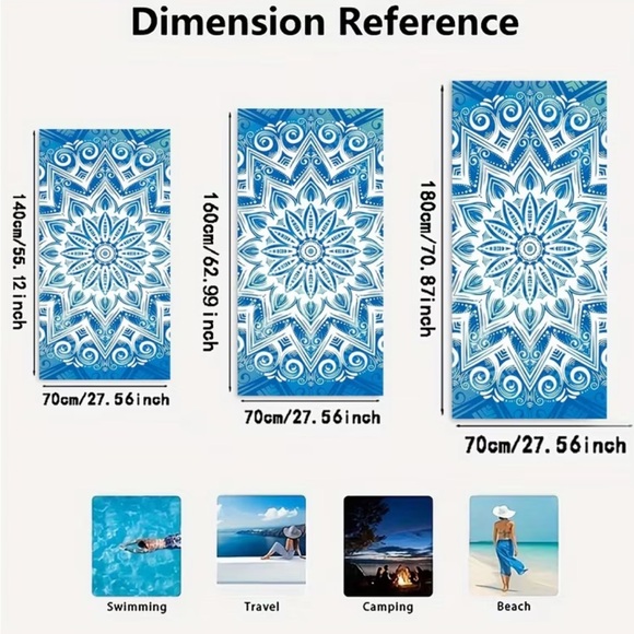 The Starry Night Beach Towel Beach & Bath Use NIP - Picture 7 of 7